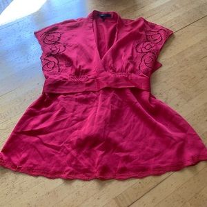 NWOT Red BCBG Blouse Size Medium